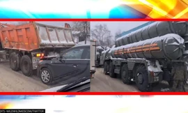 Xe chở 'rồng lửa' S-400 gặp tai nạn liên hoàn trên đường cao tốc