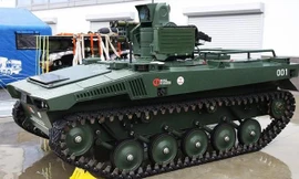 Mẫu robot chiến đấu tự hành Marker của Nga Ảnh: RT