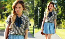 Cá tính dịu dàng trong nắng thu