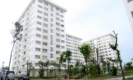 Toàn cảnh khu nhà thu nhập thấp Đặng Xá 1