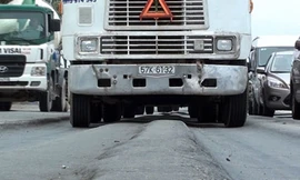 Đường nghìn tỷ tại Sài Gòn vẫn tiếp tục lún