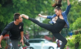 Cận cảnh màn trình diễn của nữ Cascadeur