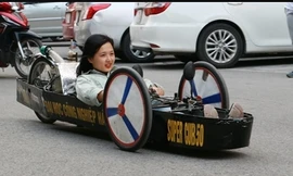 Sinh viên Hà Nội chế tạo xe chạy hơn 1.000 km với chỉ 1 lít xăng