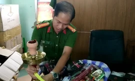 Thu giữ hàng trăm dụng cụ hút shisha
