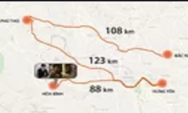 Đường đi của 10 m3 dầu thải đổ xuống nguồn nước sông Đà