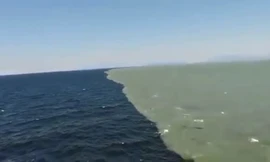 Cận cảnh nơi 2 màu nước khi Đại Tây Dương và Thái Bình Dương gặp nhau