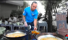 Quán bún cá rô bán 200 bát mỗi ngày