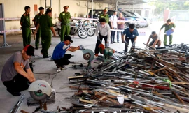 Hơn 3.000 vũ khí các loại bị tiêu hủy