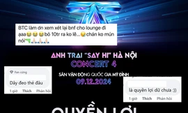 Concert Anh Trai "Say Hi" D-4 mở bán vé: Quyền lợi và seatmap gây tranh cãi