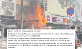 Sự cố cháy gần nhà hàng món Thái ở trung tâm TP.HCM, chủ quán lên tiếng