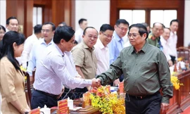 Thủ tướng Phạm Minh Chính làm việc với Ban Thường vụ Tỉnh ủy Tiền Giang