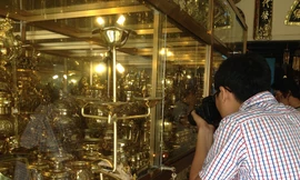 Sản phẩm khi hoàn chỉnh rất bắt mắt, được nhiều khách đến tìm mua và tham quan