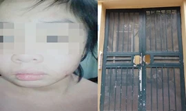 Bé K. và ngôi nhà bố đẻ và mẹ kế K. đang ở.