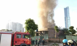 Hiện trường vụ cháy. Ảnh: Vietnamnet