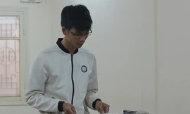 Bị cáo Vũ Văn Quyền tại phiên tòa.