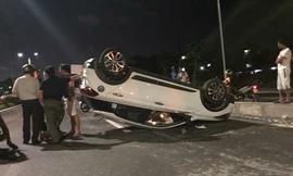 Hiện trường vụ tai nạn.