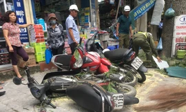 Hiện trường vụ việc. Ảnh: Thanh Hà.