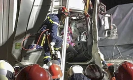 Hiện trường vụ tai nạn. Ảnh FB