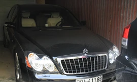 Chiếc xe Maybach mà nhóm Minh “sâm” Hưng “sóc” sử dụng trị giá 20 tỷ đồng tại cơ quan công an