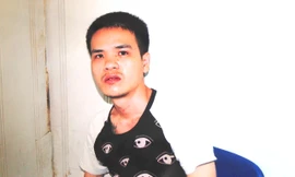 Đối tượng Khánh tại cơ quan công an