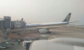 Chiếc Airbus A330-300 gặp sự cố khi đang kiểm tra kỹ thuật.