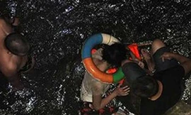 Anh Liu thấy hối hận khi nhảy xuống sông vì nước quá bẩn.