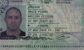 Tấm hộ chiếu của phóng viên Emile Pierre Ghessen 