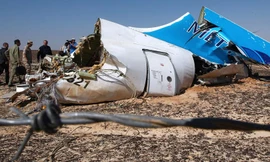 Mảnh vỡ của chiếc máy bay xấu số