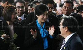 Cựu Thủ tướng Thái Lan Yingluck Shinawatra xuất hiện tại tòa hôm 31/8