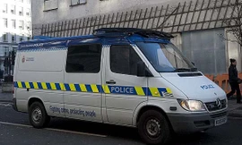 Chiếc xe cảnh sát bắt giữ Mohammed Ahmer Ali