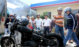 Xe máy 600 triệu bốc cháy tại trạm xăng