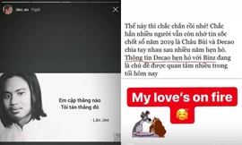Decao phản ứng hài hước trước tin đồn “tình cũ có tình mới”