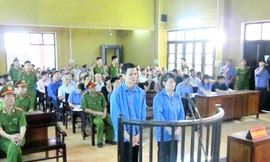 Các bị cáo tại phiên tòa