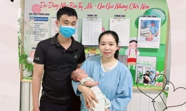 Cứu bé trai sinh non nặng 800gam bị hoại tử ruột, suy hô hấp nặng