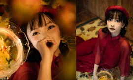 Nàng mẫu ảnh 2K5 dịu dàng trong bộ ảnh Tết, cùng nhiều ước muốn cho năm mới 2025