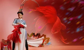 Ấn tượng bộ ảnh Tết ông Công ông Táo của nàng mẫu ảnh Hà Thành