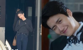 Trend cười nháy mắt của Kim Seon Ho: Bạch Lộc chuẩn "hội đu Quýt", Mộc Ngôn xinh yêu