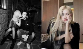 Hơn cả outfit, bức ảnh Rosé (BLACKPINK) hôn má một nhân vật đặc biệt khiến fan phấn khích