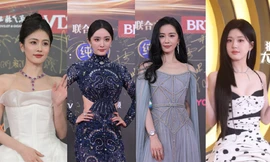 Thảm đỏ Đêm hội Weibo 2023: Triệu Lộ Tư gợi nhớ tới Cruella, Dương Mịch cực sang chảnh