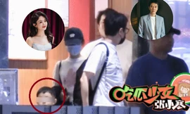 Bắt gặp Triệu Lệ Dĩnh - Phùng Thiệu Phong cùng nhau đưa con trai đi ăn tối