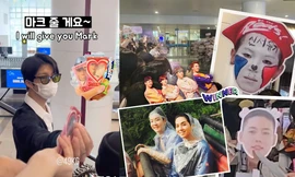 "Chơi nhây" như fan WINNER, đón idol bằng meme, tặng Seunghoon "thẻ bo góc" Mark (NCT)