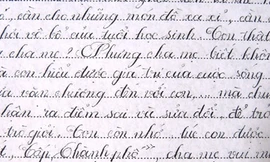 Cậu học trò viết chữ đẹp như in