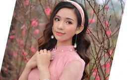 Á khôi Nghiêm Hoàng Diễm Anh hóa thân trong màu sắc hoa Đào