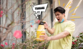 MC Nguyên Trực hóa “chiến binh ngày Tết” với bộ ảnh… dọn nhà