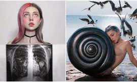 Không ngại khác biệt, hot girl Nga gây “sốt” với những bức ảnh kỳ quái đầy màu sắc