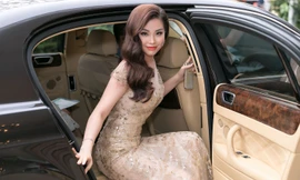 Á hậu Diễm Trang lộng lẫy với đầm đuôi cá, hội ngộ MC Danh Tùng