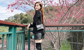 Huyền My khoe street style 'chất lừ' khi du lịch Đài Loan đầu năm mới