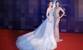 Dàn hoa hậu, á hậu đẹp lộng lẫy trên thảm đỏ chung kết HHHV 2017