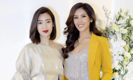 Hoa hậu Mỹ Linh khoe vai trần giữa giá rét, 'đọ sắc' Nguyễn Thị Loan