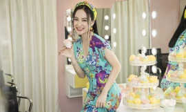 Angela Phương Trinh mặc váy sặc sỡ, 'lấn át' Chi Phu và hotgirl Sam